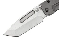 Medford Slim Midi, S45VN Tumbled Tanto Blade, Tumbled Handle, PVD Hardware Clip Pocket Knife -Chic Knife Store MF 23 SM 01 03 medford