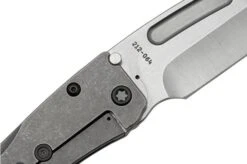 Medford Slim Midi, S45VN Tumbled Tanto Blade, Tumbled Handle, PVD Hardware Clip Pocket Knife -Chic Knife Store MF 23 SM 01 05 medford