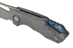 MKM Isonzo FX03M-3BC Clippoint M390, Black Canvas Micarta Pocket Knife, Jesper Voxnaes Design -Chic Knife Store MMK FX03M 3BC 05 mkm