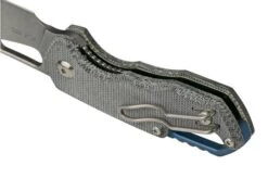 MKM Isonzo FX03M-3BC Clippoint M390, Black Canvas Micarta Pocket Knife, Jesper Voxnaes Design -Chic Knife Store MMK FX03M 3BC 06 mkm