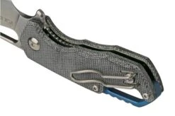 MKM Isonzo FX03M-3BC Clippoint M390, Black Canvas Micarta Pocket Knife, Jesper Voxnaes Design -Chic Knife Store MMK FX03M 3BC 08 mkm