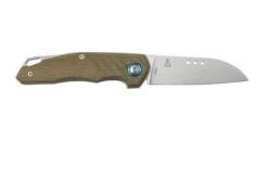 MKM Root RT-GC Satin Green Canvas Micarta Pocket Knife, Jens Anso Design -Chic Knife Store MMK RT GC 02 mkm