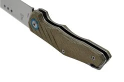 MKM Root RT-GC Satin Green Canvas Micarta Pocket Knife, Jens Anso Design -Chic Knife Store MMK RT GC 04 mkm