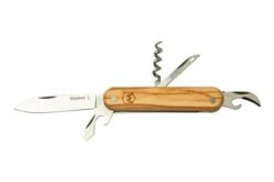 Mercury Multi-Tool Knife 913-6SLC Olive Wood, Saw, 6 Functions, Pocket Knife