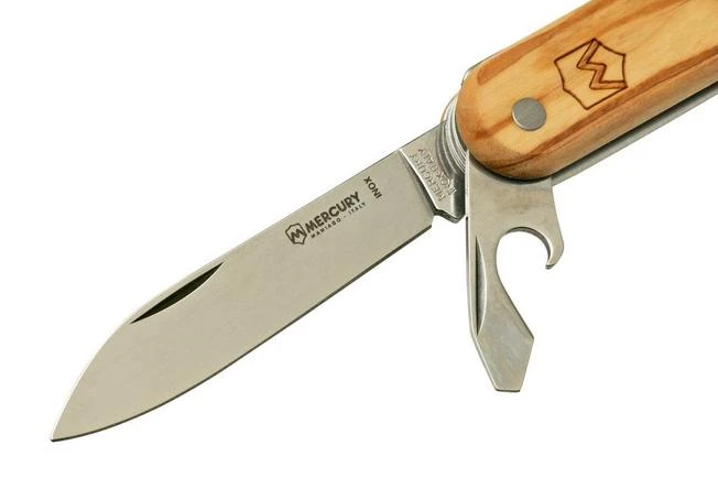 Mercury Multi-Tool Knife 913-6SLC Olive Wood, Saw, 6 Functions, Pocket Knife 4 Mercury Multi-Tool Knife 913-6SLC Olive Wood, Saw, 6 Functions, Pocket Knife - Image 2
