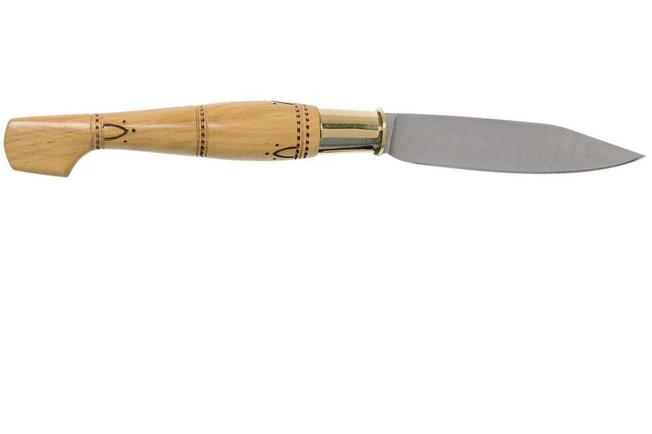 Nontron No. 25 Turning Ferrule, Boxwood, Clog Shape NN25 Pocket Knife 4 Nontron No. 25 Turning Ferrule, Boxwood, Clog Shape NN25 Pocket Knife - Image 2