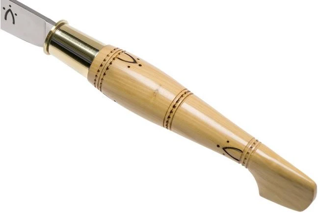 Nontron No. 25 Turning Ferrule, Boxwood, Clog Shape NN25 Pocket Knife 8 Nontron No. 25 Turning Ferrule, Boxwood, Clog Shape NN25 Pocket Knife - Image 6