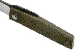 Ohta FK5 Higonokami-pocket Knife, Green Canvas Micarta -Chic Knife Store OHTA OFF FK5 M G 07 ohta knives