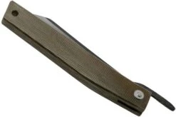 Ohta FK9 Higonokami-pocket Knife, Green Canvas Micarta -Chic Knife Store OHTA OFF FK9 M G 04 ohta knives