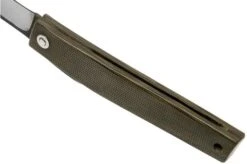 Ohta FK9 Higonokami-pocket Knife, Green Canvas Micarta -Chic Knife Store OHTA OFF FK9 M G 05 ohta knives