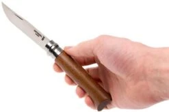 Opinel Pocket Knife No. 8 Luxury Range, Stainless Steel, Walnut Wood -Chic Knife Store OP002025 07 opinel op002025 07