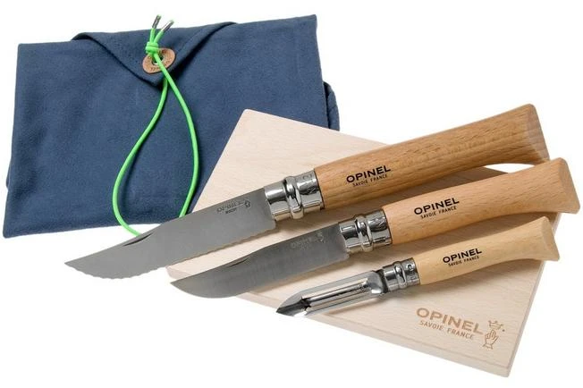 Opinel Nomad Cooking Kit 2177, Picnic Knife Set 3 Opinel Nomad Cooking Kit 2177, Picnic Knife Set