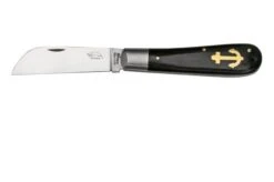 Otter Anchor Knife 173 R.m.L. Large Stainless, Grenadilla, Brass Anchor, Pocket Knife