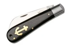Otter Anchor Knife 173 R.m.L. Large Stainless, Grenadilla, Brass Anchor, Pocket Knife -Chic Knife Store OR173RML 04 otter