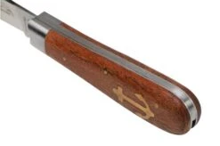 Otter Anchor Knife 173 R Small Stainless, Sapeli, Brass Anchor, Pocket Knife -Chic Knife Store OR174R 07 otter