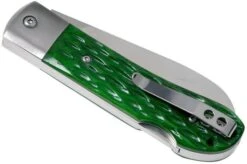 QSP Knife Worker QS128-B Green Bone Pocket Knife, Arthur Brehm Design -Chic Knife Store QS128 B 04 qsp