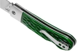 QSP Knife Worker QS128-B Green Bone Pocket Knife, Arthur Brehm Design -Chic Knife Store QS128 B 05 qsp
