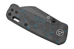 QSP Knife Penguin Mini QS130XS-D2, Blackwashed 14C28N, Blue Shredded Carbon Fibre Pocket Knife 13 QSP Knife Penguin Mini QS130XS-D2, Blackwashed 14C28N, Blue Shredded Carbon Fibre Pocket Knife -Chic Knife Store QS130XS D2 06 qsp