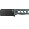 QSP Knife Canary QS141-D2 Blackwashed, Denim Micarta, Neck Knife -Chic Knife Store QS141 D2 01 qsp