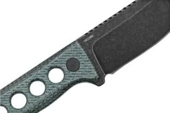 QSP Knife Canary QS141-D2 Blackwashed, Denim Micarta, Neck Knife -Chic Knife Store QS141 D2 05 qsp 1