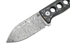 QSP Knife Canary QS141-E Damascus, Aluminium Foil Carbon Fibre, Neck Knife -Chic Knife Store QS141 E 03 qsp