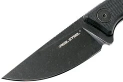 Real Steel Receptor 3551 Blackwashed Fixed Knife, Ostap Hel Design -Chic Knife Store RL3551 03 real steel