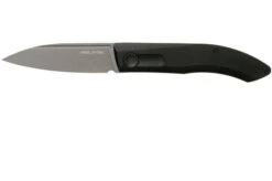 Real Steel Stella Black Canvas Micarta 7055 Knivesandtools Exclusive Pocket Knife, Poltergeist Design
