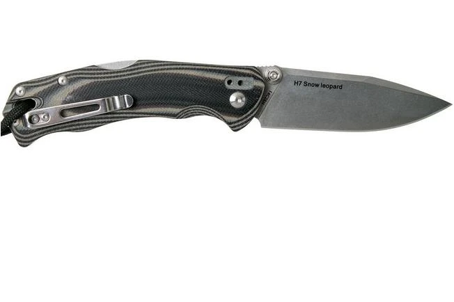 Real Steel H7 Snow Leopard Stonewash 7796 Pocket Knife 4 Real Steel H7 Snow Leopard Stonewash 7796 Pocket Knife - Image 2