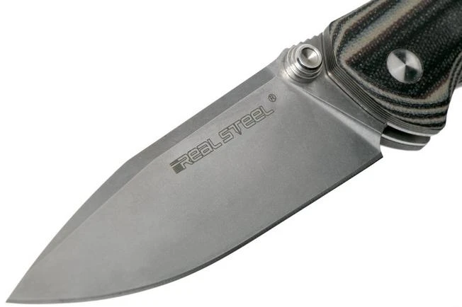 Real Steel H7 Snow Leopard Stonewash 7796 Pocket Knife 5 Real Steel H7 Snow Leopard Stonewash 7796 Pocket Knife - Image 3