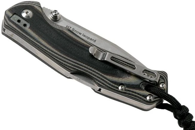 Real Steel H7 Snow Leopard Stonewash 7796 Pocket Knife 6 Real Steel H7 Snow Leopard Stonewash 7796 Pocket Knife - Image 4