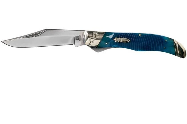 Rough Ryder Black & Blue Folding Hunter RR2117 Pocket Knife 3 Rough Ryder Black & Blue Folding Hunter RR2117 Pocket Knife