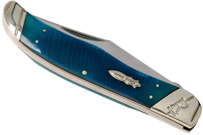 Rough Ryder Black & Blue Folding Hunter RR2117 Pocket Knife 6 Rough Ryder Black & Blue Folding Hunter RR2117 Pocket Knife - Image 4