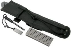 Schrade Frontier 5" Fixed Blade SCHF51M Micarta, 1095 Carbon Steel, Fixed Knife With Sharpening Stone & Firesteel -Chic Knife Store SCHF51M 08 schrade