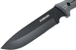 Schrade Frontier 7" Fixed Blade SCHF52M Micarta, 1095 Carbon Steel, Fixed Knife With Sharpening Stone & Firesteel -Chic Knife Store SCHF52M 03 schrade