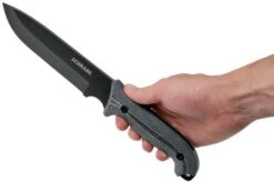 Schrade Frontier 7" Fixed Blade SCHF52M Micarta, 1095 Carbon Steel, Fixed Knife With Sharpening Stone & Firesteel -Chic Knife Store SCHF52M 06 schrade