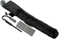 Schrade Frontier 7" Fixed Blade SCHF52M Micarta, 1095 Carbon Steel, Fixed Knife With Sharpening Stone & Firesteel -Chic Knife Store SCHF52M 08 schrade