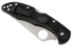 Spyderco Delica 4 C11PBK Saber Grind Pocket Knife -Chic Knife Store SP C11PBK 05 spyderco c11pbk delica d5