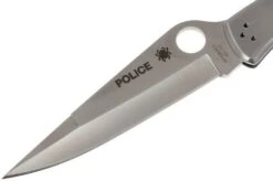 Spyderco C07 Police, Plain Edge -Chic Knife Store SPC07P 03 spyderco police rvs spc07p 03