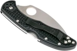 Spyderco Delica 4 Wharncliffe C11FSWCBK Serrated Pocket Knife -Chic Knife Store SPC11FSWCBK 04 spyderco spc11fswcbk 04
