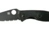 Spyderco Tenacious Lightweight Black C122PSBBK FRN Partly Serrated Pocket Knife -Chic Knife Store SPC122PSBBK 01 spyderco