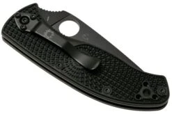 Spyderco Tenacious Lightweight Black C122PSBBK FRN Partly Serrated Pocket Knife -Chic Knife Store SPC122PSBBK 04 spyderco