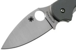 Spyderco Sage 1 C123GPGY Cool Grey G10, Maxamet Pocket Knife -Chic Knife Store SPC123GPGY 03 spyderco