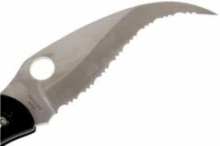 Spyderco Civilian C12GS Serrated Pocket Knife -Chic Knife Store SPC12GS 03 spyderco civilian spc12gs d3