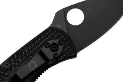 Spyderco Ambitious Lightweight Black C148PBBK Pocket Knife -Chic Knife Store SPC148PBBK 05 spyderco