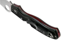 Spyderco Rescue 3 Thin Red Line C14FSBKRD3 Serrated Rescue Knife -Chic Knife Store SPC14FSBKRD3 05 spyderco