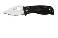 Spyderco Lil' Temperance 3 Lightweight C69SBK3 Serrated Pocket Knife, Sal Glesser Design