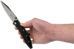Steel Will Gienah F53-01 Black, Satin Pocket Knife -Chic Knife Store SWK F53 01 08 steel will knives