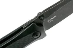 Steel Will Gienah F53-18 Black, Blackwashed Pocket Knife -Chic Knife Store SWK F53 18 06 steel will knives