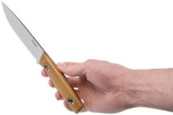 TRC Knives This Is Freedom, Brown Canvas Micarta Outdoor Knife -Chic Knife Store TI TIF MICBR 06 trc knives