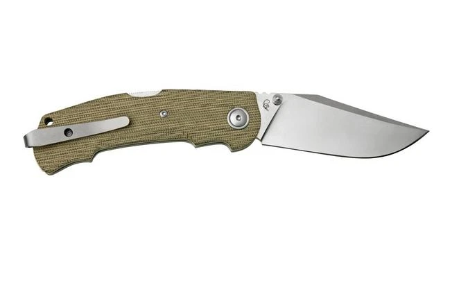 Viper Turn V5988CG Green Canvas Micarta Pocket Knife, Fabrizio Silvestrelli Design 4 Viper Turn V5988CG Green Canvas Micarta Pocket Knife, Fabrizio Silvestrelli Design - Image 2